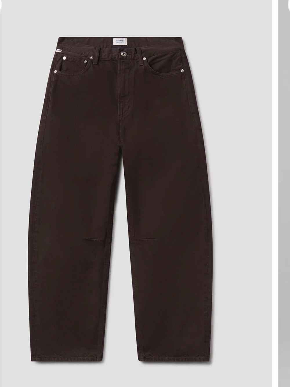 Citizens Of Humanity Relaxed Miro in Dark Brown - Picture 6 of 15